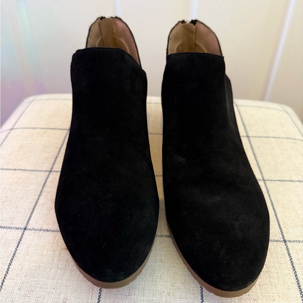 Kenneth Cole Black Suede Ankle Boots
